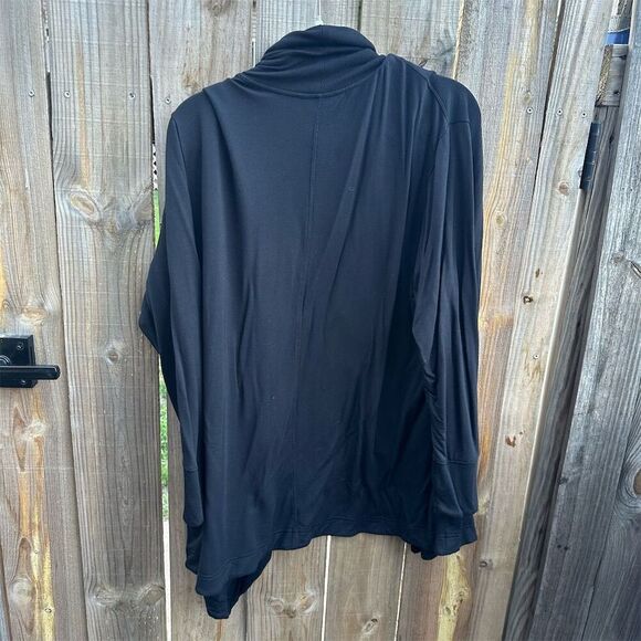Athleta Women's XL Black Open Front Cardigan Sweater Long Sleeve - Picture 2 of 3
